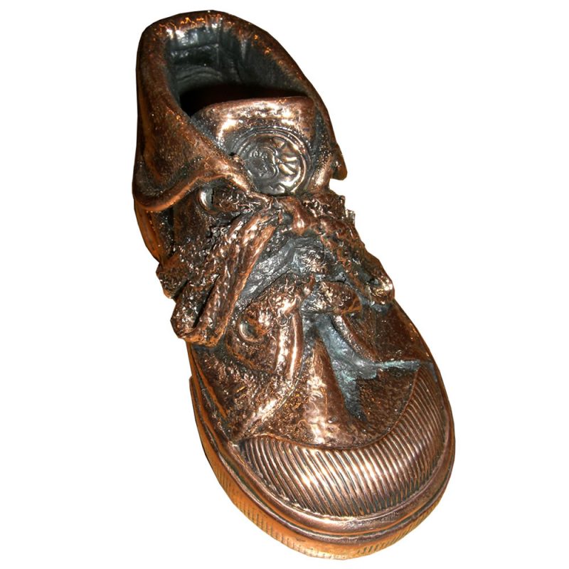 Babyschuh Verkupfert